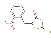 (5E)-2-mercapto-5-(2-nitrobenzylidene)-1,3-thiazol-4(5H)-one