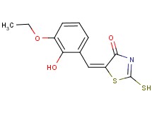 (5E)-5-(3-ethoxy-2-hydroxybenzylidene)-2-mercapto-1,3-thiazol-4(5H)-one
