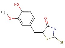 (5E)-5-(4-hydroxy-3-methoxybenzylidene)-2-mercapto-1,3-thiazol-4(5H)-one