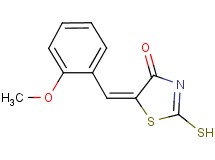 (5E)-2-mercapto-5-(2-methoxybenzylidene)-1,3-thiazol-4(5H)-one