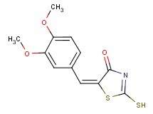 (5E)-5-(3,4-dimethoxybenzylidene)-2-mercapto-1,3-thiazol-4(5H)-one