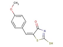 (5E)-2-mercapto-5-(4-methoxybenzylidene)-1,3-thiazol-4(5H)-one