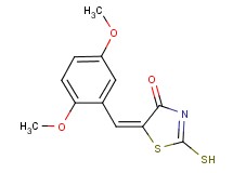 (5E)-5-(2,5-dimethoxybenzylidene)-2-mercapto-1,3-thiazol-4(5H)-one