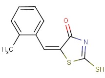 (5E)-2-mercapto-5-(2-methylbenzylidene)-1,3-thiazol-4(5H)-one