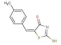 (5E)-2-mercapto-5-(4-methylbenzylidene)-1,3-thiazol-4(5H)-one