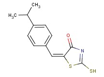 (5E)-5-(4-isopropylbenzylidene)-2-mercapto-1,3-thiazol-4(5H)-one (5E)-5-(4-isopropylbenzylidene)-2-mercapto-1,3-thiazol-4(5H)-one