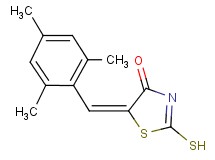 (5E)-2-mercapto-5-(mesitylmethylene)-1,3-thiazol-4(5H)-one