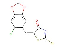 (5E)-5-[(6-chloro-1,3-benzodioxol-5-yl)methylene]-2-mercapto-1,3-thiazol-4(5H)-one