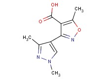 3-(1,3-dimethyl-1H-pyrazol-4-yl)-5-methylisoxazole-4-carboxylic acid