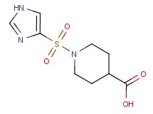 1-(1H-imidazol-4-ylsulfonyl)piperidine-4-carboxylic acid