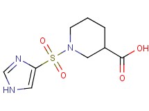1-(1H-imidazol-4-ylsulfonyl)piperidine-3-carboxylic acid