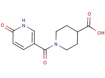 1-[(6-oxo-1,6-dihydropyridin-3-yl)carbonyl]piperidine-4-carboxylic acid