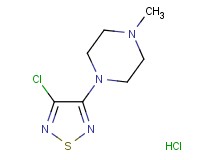 1-(4-chloro-1,2,5-thiadiazol-3-yl)-4-methylpiperazine hydrochloride 1-(4-chloro-1,2,5-thiadiazol-3-yl)-4-methylpiperazine hydrochloride