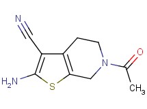 6-acetyl-2-amino-4,5,6,7-tetrahydrothieno[2,3-c]pyridine-3-carbonitrile