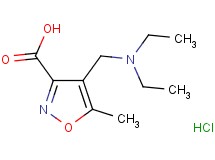 4-[(diethylamino)methyl]-5-methyl-3-isoxazolecarboxylic acid hydrochloride