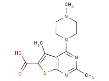 2,5-dimethyl-4-(4-methylpiperazin-1-yl)thieno[2,3-d]pyrimidine-6-carboxylic acid