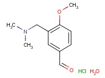 3-[(dimethylamino)methyl]-4-methoxybenzaldehyde hydrochloride hydrate