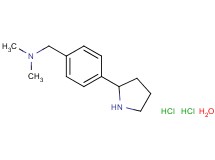 N,N-dimethyl-1-[4-(2-pyrrolidinyl)phenyl]methanamine dihydrochloride hydrate