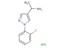 {1-[1-(2-fluorophenyl)-1H-pyrazol-4-yl]ethyl}amine hydrochloride