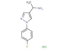 {1-[1-(4-fluorophenyl)-1H-pyrazol-4-yl]ethyl}amine hydrochloride