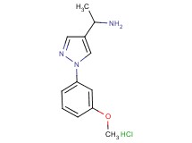 {1-[1-(3-methoxyphenyl)-1H-pyrazol-4-yl]ethyl}amine hydrochloride
