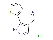 {[5-(2-thienyl)-1H-pyrazol-4-yl]methyl}amine hydrochloride