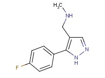 1-[5-(4-fluorophenyl)-1H-pyrazol-4-yl]-N-methylmethanamine