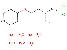 N,N-dimethyl-2-(4-piperidinyloxy)ethanamine dihydrochloride heptahydrate