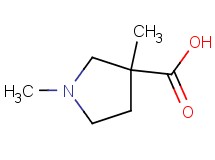 1,3-dimethyl-3-pyrrolidinecarboxylic acid
