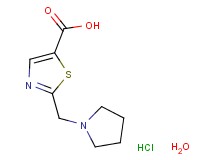 2-(1-pyrrolidinylmethyl)-1,3-thiazole-5-carboxylic acid hydrochloride hydrate