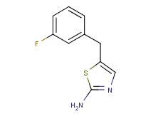 5-(3-fluorobenzyl)-1,3-thiazol-2-amine