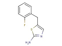 5-(2-fluorobenzyl)-1,3-thiazol-2-amine