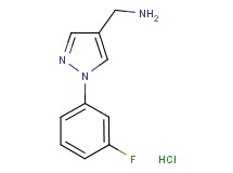 {[1-(3-fluorophenyl)-1H-pyrazol-4-yl]methyl}amine hydrochloride