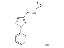 N-[(1-phenyl-1H-pyrazol-4-yl)methyl]cyclopropanamine hydrochloride