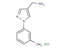 {[1-(3-methylphenyl)-1H-pyrazol-4-yl]methyl}amine hydrochloride