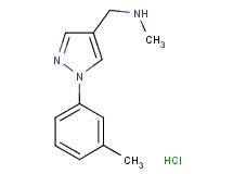 N-methyl-1-[1-(3-methylphenyl)-1H-pyrazol-4-yl]methanamine hydrochloride