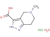 5-methyl-4,5,6,7-tetrahydro-2H-pyrazolo[4,3-c]pyridine-3-carboxylic acid hydrochloride hydrate