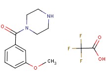 1-(3-methoxybenzoyl)piperazine trifluoroacetate