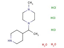 1-methyl-4-[1-(4-piperidinyl)ethyl]piperazine trihydrochloride dihydrate