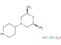 rac-(2R,6S)-2,6-dimethyl-4-(4-piperidinyl)morpholine dihydrochloride hydrate