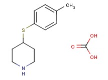 4-[(4-methylphenyl)thio]piperidine - carbonic acid (1:1)