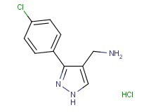{[3-(4-chlorophenyl)-1H-pyrazol-4-yl]methyl}amine hydrochloride