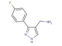 1-[3-(4-fluorophenyl)-1H-pyrazol-4-yl]methanamine