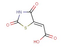 (2Z)-(2,4-dioxo-1,3-thiazolidin-5-ylidene)acetic acid