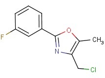 4-(chloromethyl)-2-(3-fluorophenyl)-5-methyl-1,3-oxazole