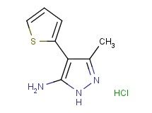3-methyl-4-(2-thienyl)-1H-pyrazol-5-amine hydrochloride