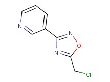 3-[5-(chloromethyl)-1,2,4-oxadiazol-3-yl]pyridine