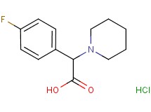 (4-fluorophenyl)(1-piperidinyl)acetic acid hydrochloride