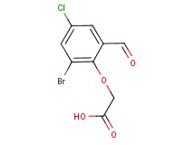 (2-bromo-4-chloro-6-formylphenoxy)acetic acid