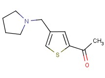 1-[4-(pyrrolidin-1-ylmethyl)-2-thienyl]ethanone